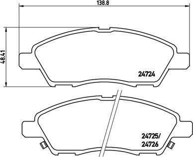 Magneti Marelli 363700456070 - Bremžu uzliku kompl., Disku bremzes www.autospares.lv