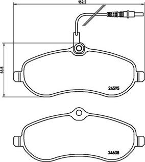 Magneti Marelli 363700461096 - Bremžu uzliku kompl., Disku bremzes www.autospares.lv