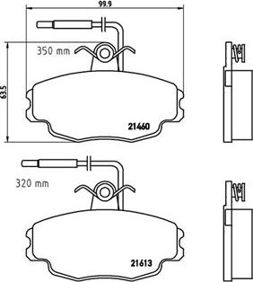 Magneti Marelli 363700461043 - Bremžu uzliku kompl., Disku bremzes www.autospares.lv