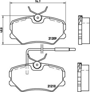 Magneti Marelli 363700461035 - Bremžu uzliku kompl., Disku bremzes autospares.lv