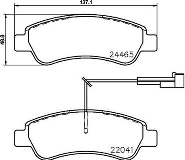 Magneti Marelli 363700461125 - Bremžu uzliku kompl., Disku bremzes autospares.lv