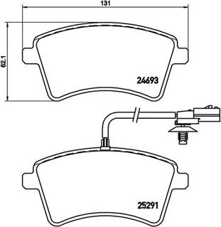 Magneti Marelli 363700468058 - Тормозные колодки, дисковые, комплект www.autospares.lv