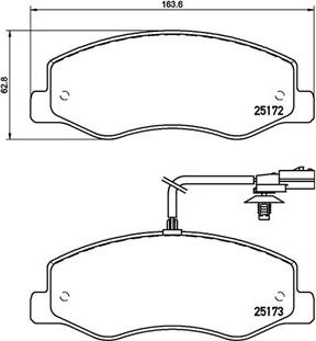 Magneti Marelli 363700468061 - Bremžu uzliku kompl., Disku bremzes www.autospares.lv