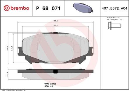 Magneti Marelli 363700468071 - Bremžu uzliku kompl., Disku bremzes www.autospares.lv