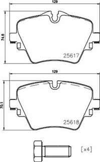 Magneti Marelli 363700406093 - Bremžu uzliku kompl., Disku bremzes www.autospares.lv