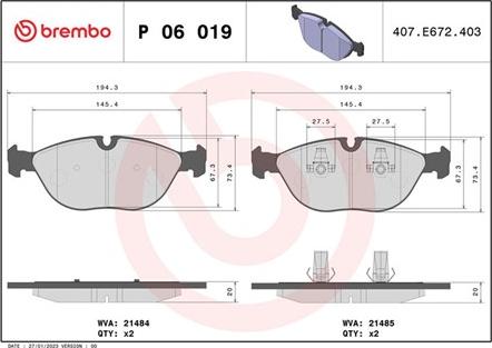 Magneti Marelli 363700406019 - Brake Pad Set, disc brake www.autospares.lv