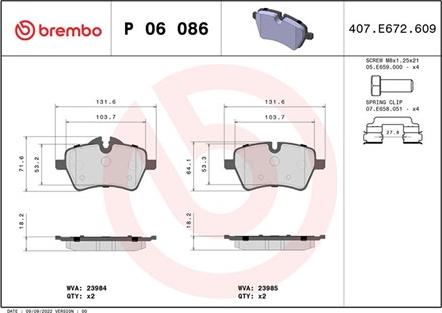 Magneti Marelli 363700406086 - Bremžu uzliku kompl., Disku bremzes www.autospares.lv