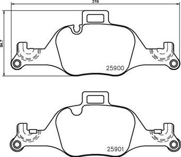 Magneti Marelli 363700406107 - Bremžu uzliku kompl., Disku bremzes www.autospares.lv