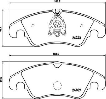 Magneti Marelli 363700485098 - Bremžu uzliku kompl., Disku bremzes www.autospares.lv