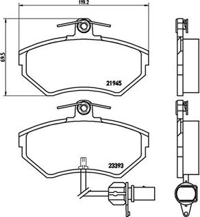 Magneti Marelli 363700485044 - Bremžu uzliku kompl., Disku bremzes autospares.lv