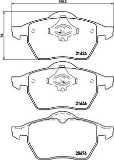 Magneti Marelli 363700485036 - Bremžu uzliku kompl., Disku bremzes www.autospares.lv