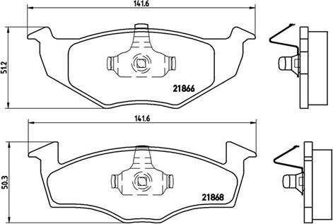 Magneti Marelli 363700485031 - Bremžu uzliku kompl., Disku bremzes www.autospares.lv