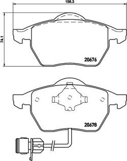 Triscan HP T1035 - Brake Pad Set, disc brake www.autospares.lv