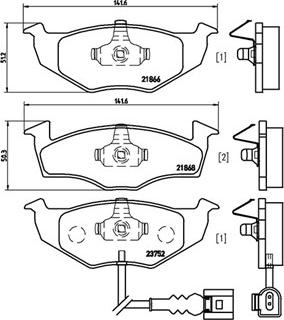 Magneti Marelli 363700485071 - Bremžu uzliku kompl., Disku bremzes www.autospares.lv