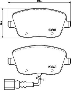 Magneti Marelli 363700485077 - Тормозные колодки, дисковые, комплект www.autospares.lv