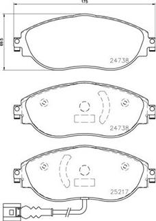 Magneti Marelli 363700585144 - Bremžu uzliku kompl., Disku bremzes www.autospares.lv