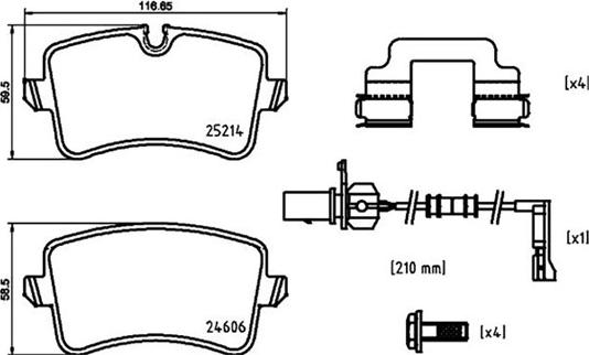 Magneti Marelli 363700485150 - Bremžu uzliku kompl., Disku bremzes www.autospares.lv