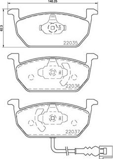 Magneti Marelli 363700485137 - Тормозные колодки, дисковые, комплект www.autospares.lv