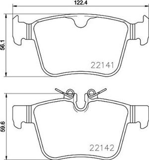 Magneti Marelli 363700486029 - Bremžu uzliku kompl., Disku bremzes www.autospares.lv