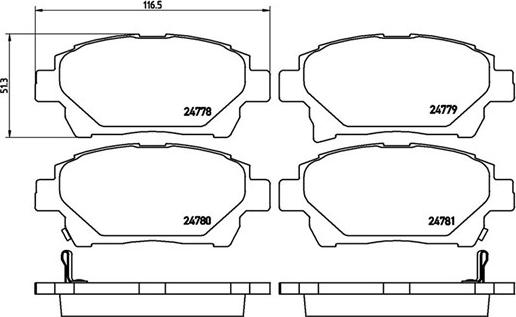 Magneti Marelli 363700483097 - Bremžu uzliku kompl., Disku bremzes autospares.lv