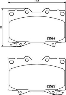 FTE 9001158 - Bremžu uzliku kompl., Disku bremzes www.autospares.lv