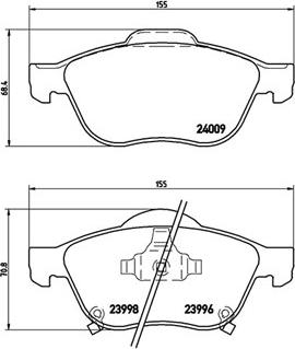 Magneti Marelli 363700483043 - Bremžu uzliku kompl., Disku bremzes autospares.lv