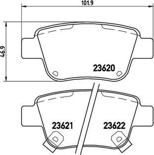 Magneti Marelli 363700483047 - Bremžu uzliku kompl., Disku bremzes autospares.lv