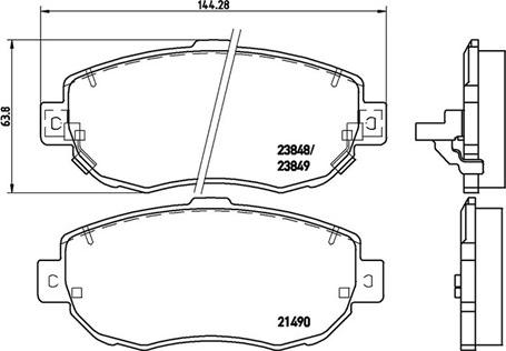 Magneti Marelli 363700483037 - Тормозные колодки, дисковые, комплект www.autospares.lv