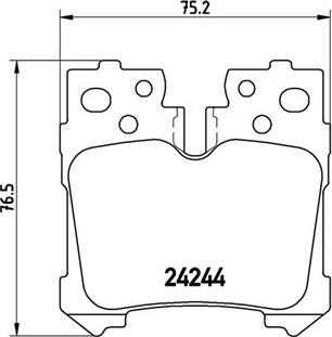 Magneti Marelli 363700483076 - Bremžu uzliku kompl., Disku bremzes www.autospares.lv