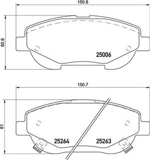 Magneti Marelli 363700483148 - Bremžu uzliku kompl., Disku bremzes www.autospares.lv