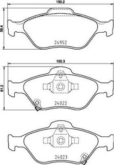 Magneti Marelli 363700483159 - Bremžu uzliku kompl., Disku bremzes www.autospares.lv