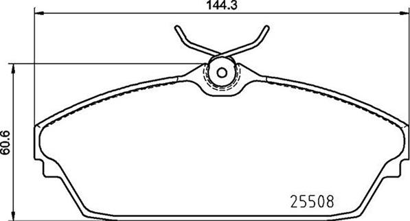 Textar 25508 16,9 14 - Bremžu uzliku kompl., Disku bremzes autospares.lv