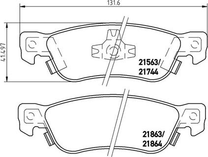 Magneti Marelli 363700434003 - Bremžu uzliku kompl., Disku bremzes autospares.lv