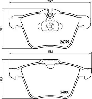 Brake Engineering PA1772 - Bremžu uzliku kompl., Disku bremzes autospares.lv