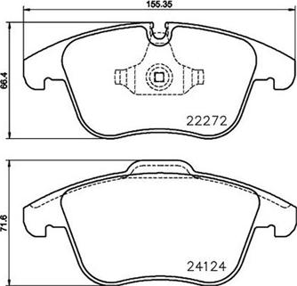 Magneti Marelli 363700436030 - Bremžu uzliku kompl., Disku bremzes www.autospares.lv