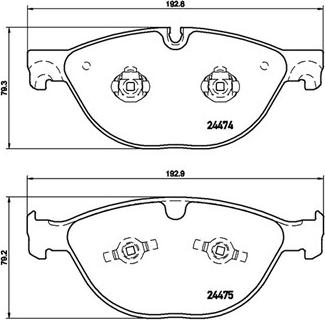 Magneti Marelli 363700436025 - Bremžu uzliku kompl., Disku bremzes www.autospares.lv