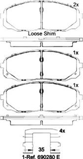 Magneti Marelli 363700430095 - Bremžu uzliku kompl., Disku bremzes www.autospares.lv