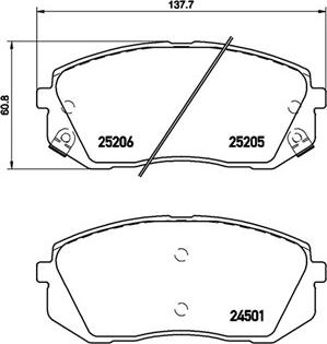 Magneti Marelli 363700530056 - Bremžu uzliku kompl., Disku bremzes www.autospares.lv