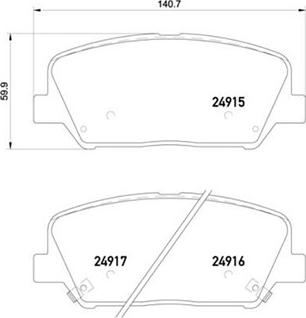 Magneti Marelli 363700430065 - Bremžu uzliku kompl., Disku bremzes autospares.lv