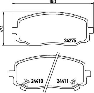 Magneti Marelli 363700430032 - Bremžu uzliku kompl., Disku bremzes www.autospares.lv