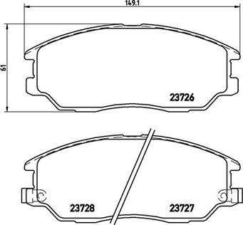 Magneti Marelli 363700430028 - Bremžu uzliku kompl., Disku bremzes www.autospares.lv