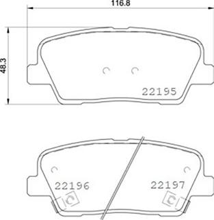 Magneti Marelli 363700430105 - Bremžu uzliku kompl., Disku bremzes www.autospares.lv