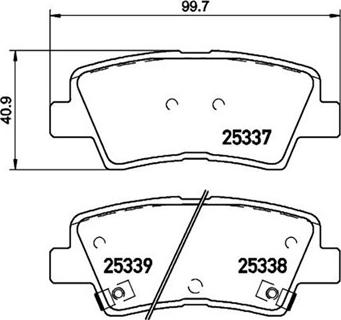 Magneti Marelli 363700430101 - Bremžu uzliku kompl., Disku bremzes www.autospares.lv