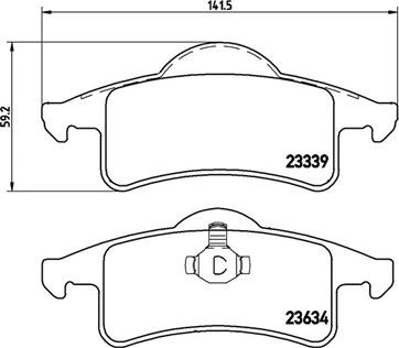 Magneti Marelli 363700437006 - Bremžu uzliku kompl., Disku bremzes www.autospares.lv