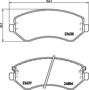 Magneti Marelli 363700437007 - Bremžu uzliku kompl., Disku bremzes www.autospares.lv