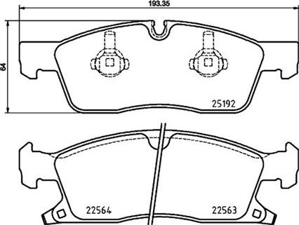 Magneti Marelli 363700437022 - Bremžu uzliku kompl., Disku bremzes www.autospares.lv