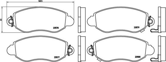 Magneti Marelli 363700424052 - Bremžu uzliku kompl., Disku bremzes www.autospares.lv