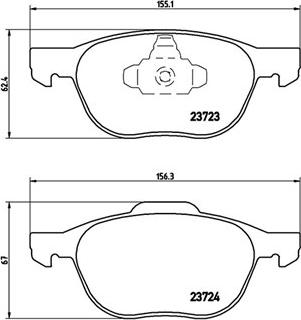 Magneti Marelli 363700424061 - Bremžu uzliku kompl., Disku bremzes www.autospares.lv