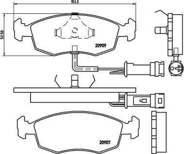 Magneti Marelli 363700424007 - Тормозные колодки, дисковые, комплект www.autospares.lv