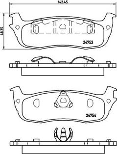 Magneti Marelli 363700424083 - Bremžu uzliku kompl., Disku bremzes www.autospares.lv